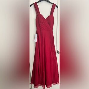 Azazie Red dress for
